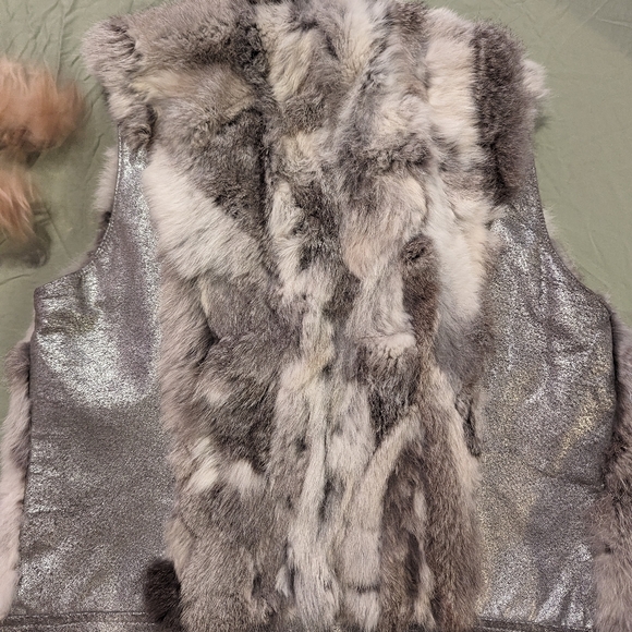 Genuine rabbit fur vest - Picture 3 of 5